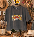 Medium, Premade "MOM" Highland Cow Heavyweight Cropped Tee