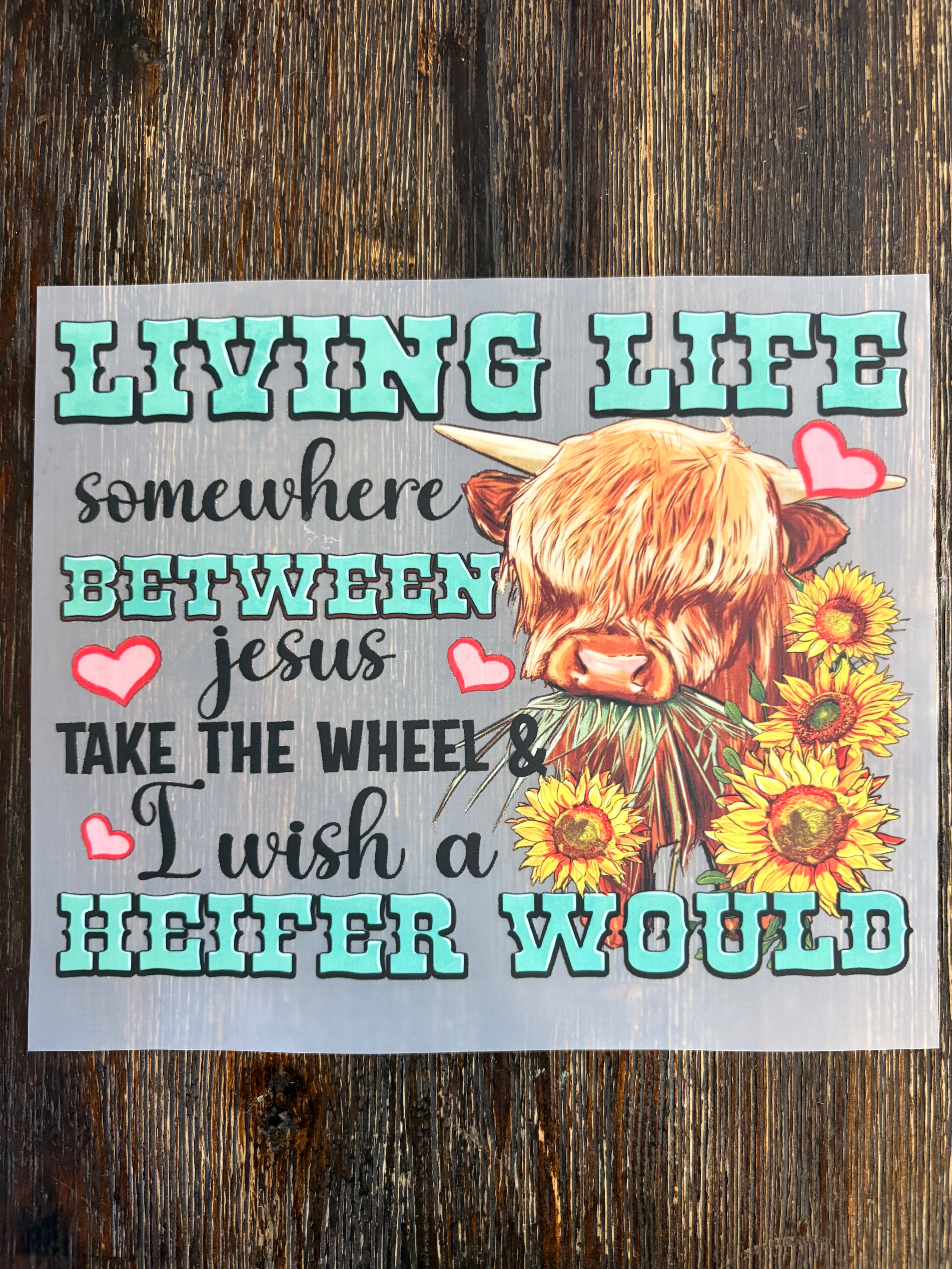 Highland Cow DTF Transfers