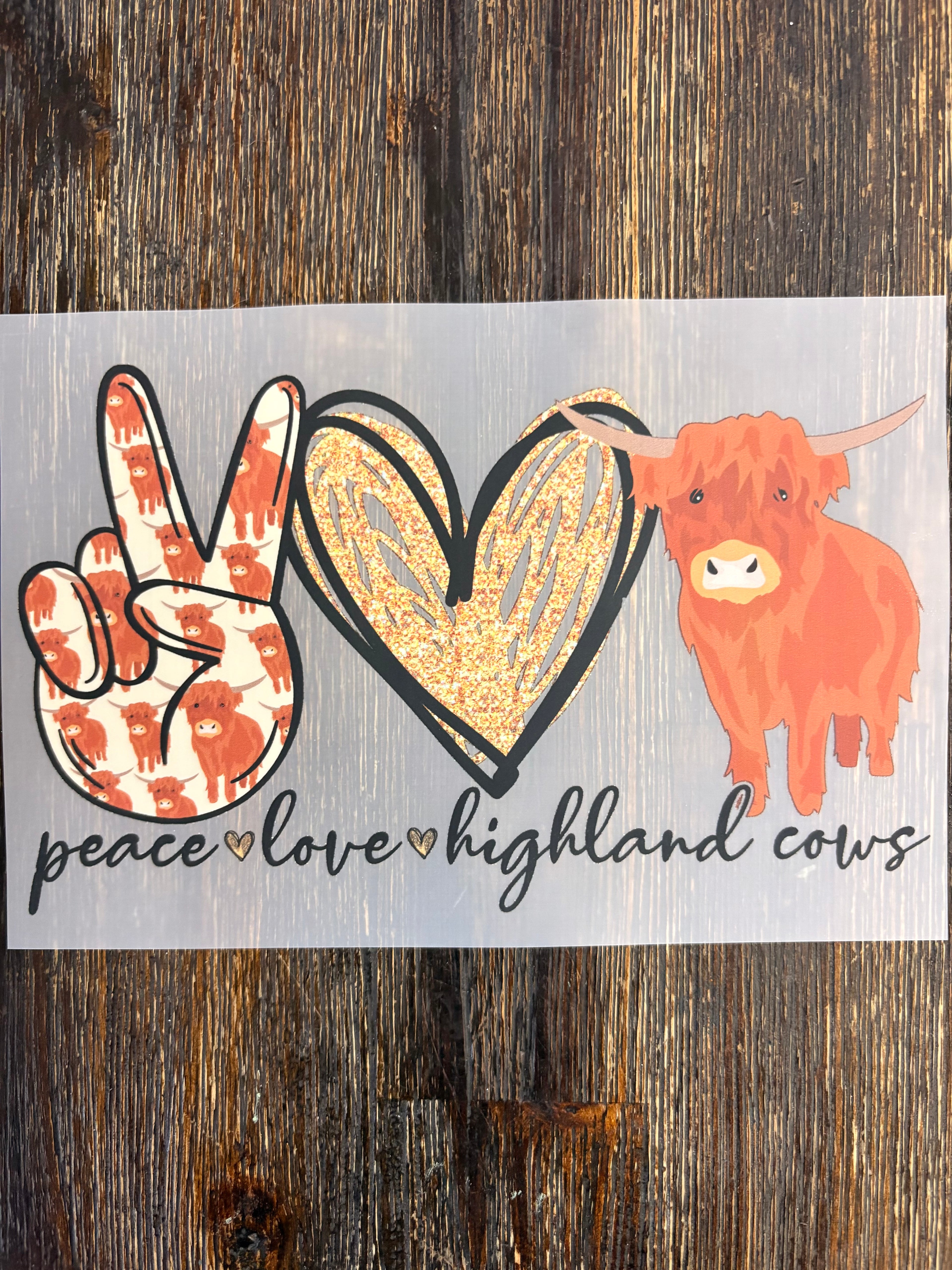 Highland Cow DTF Transfers