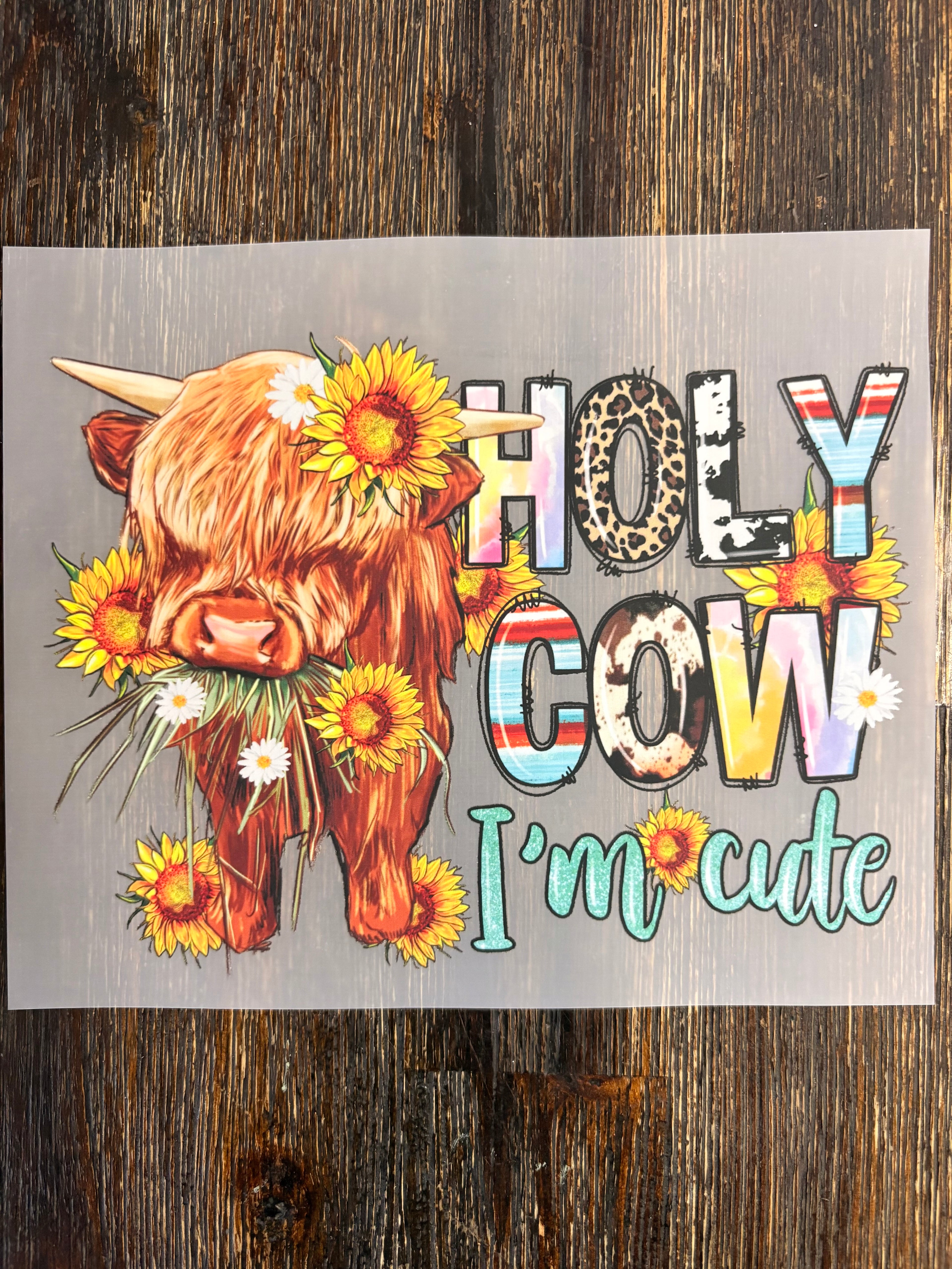 Highland Cow DTF Transfers
