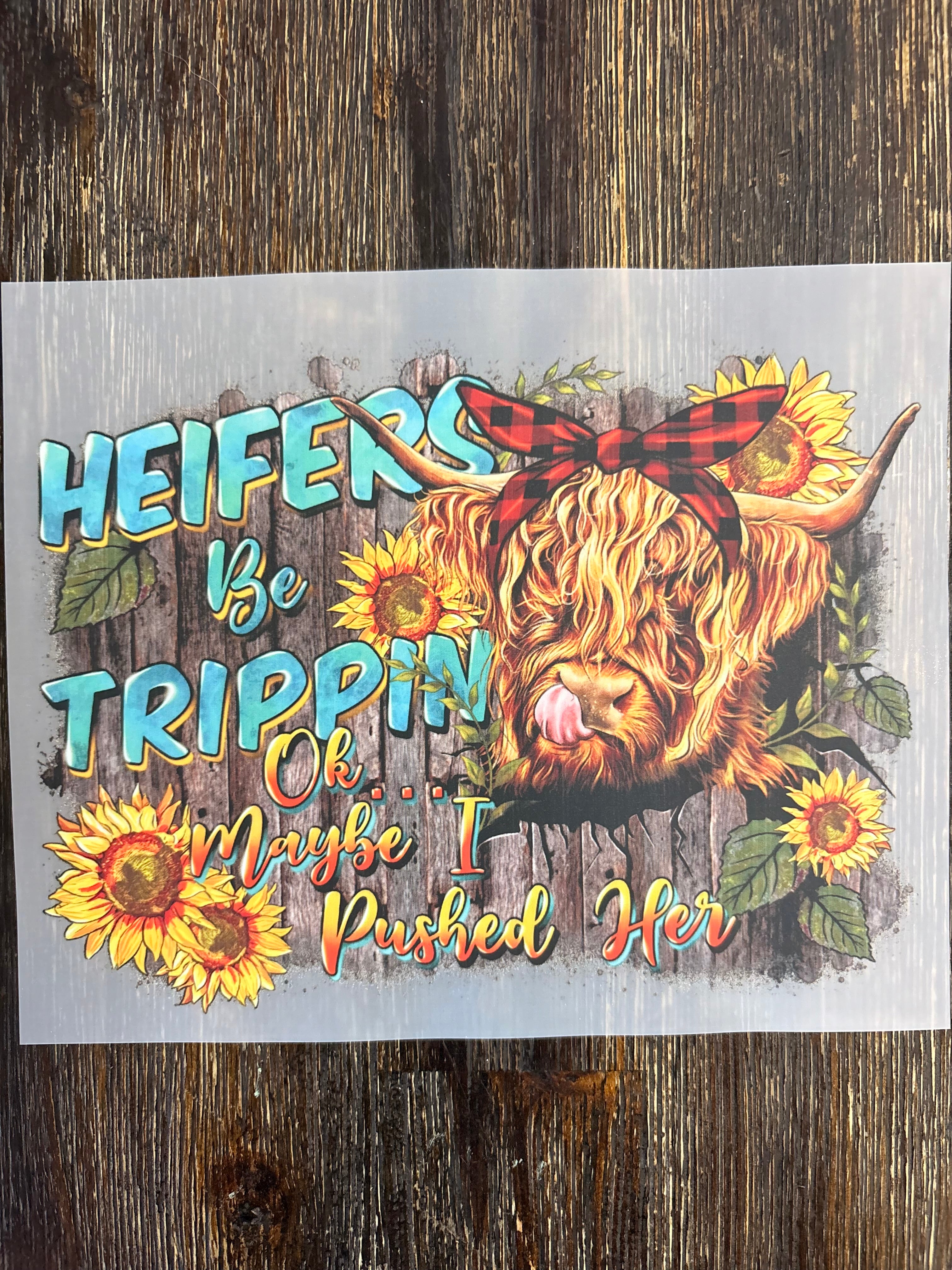 Highland Cow DTF Transfers