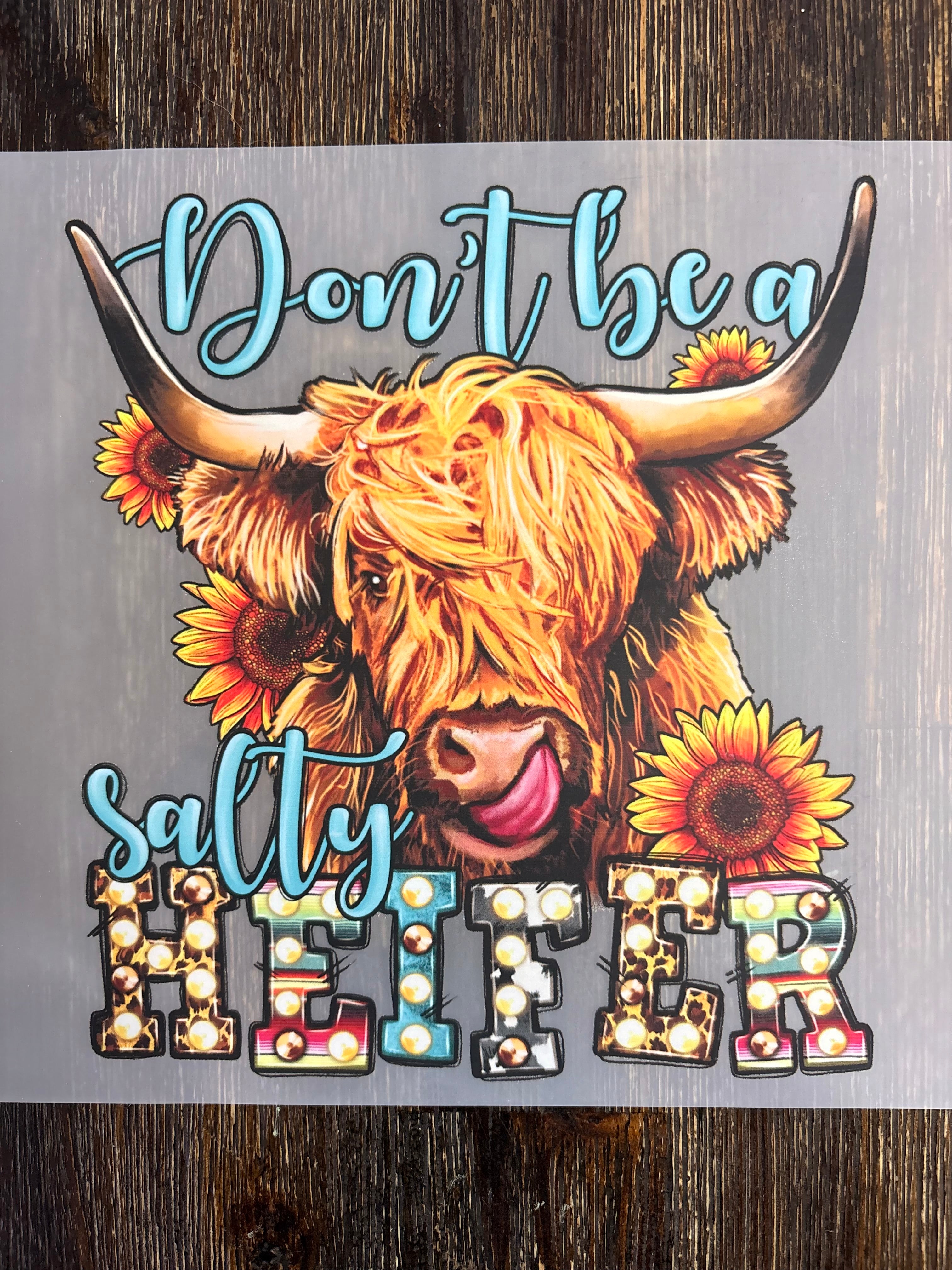 Highland Cow DTF Transfers
