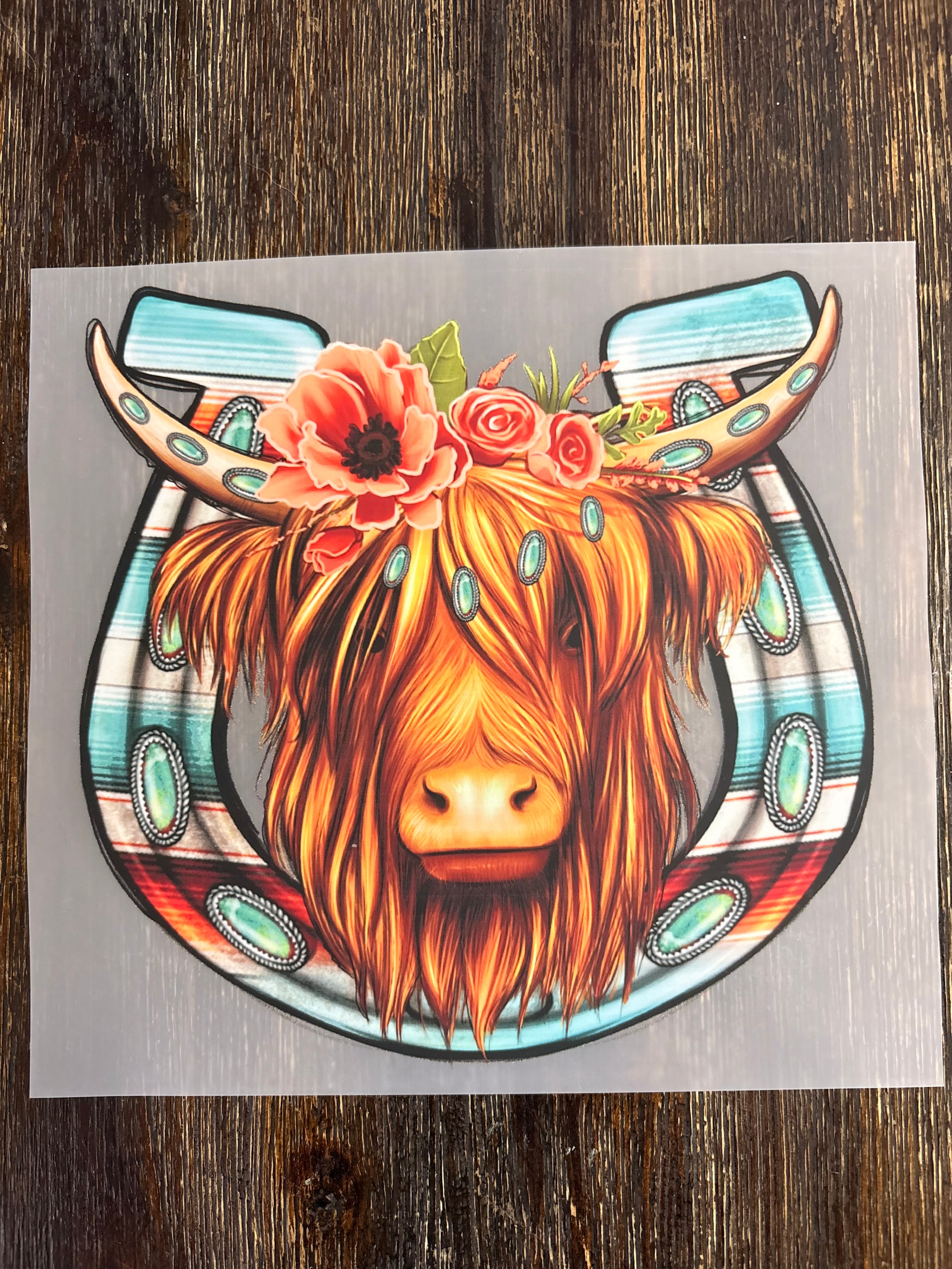 Highland Cow DTF Transfers