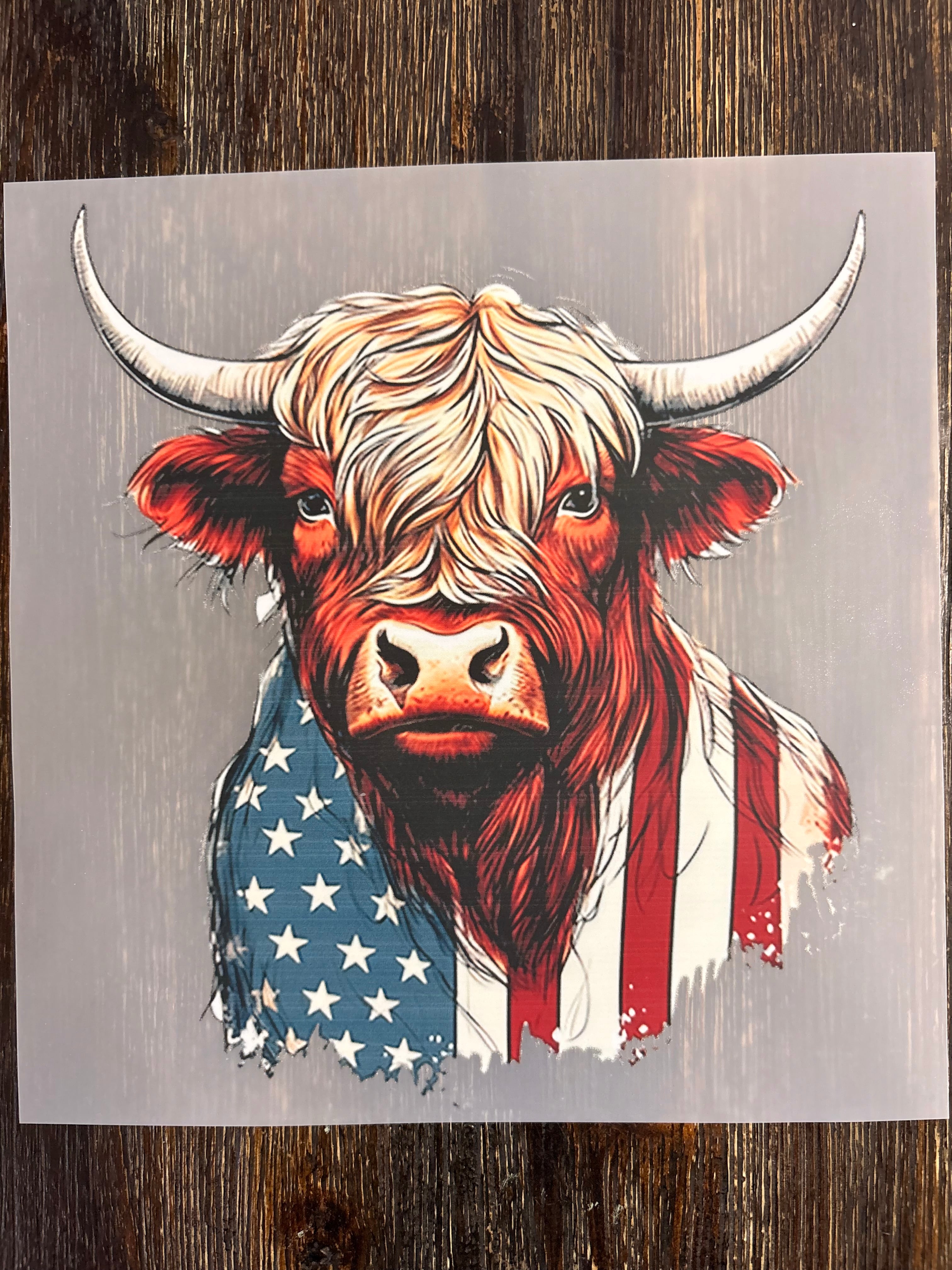 Highland Cow DTF Transfers