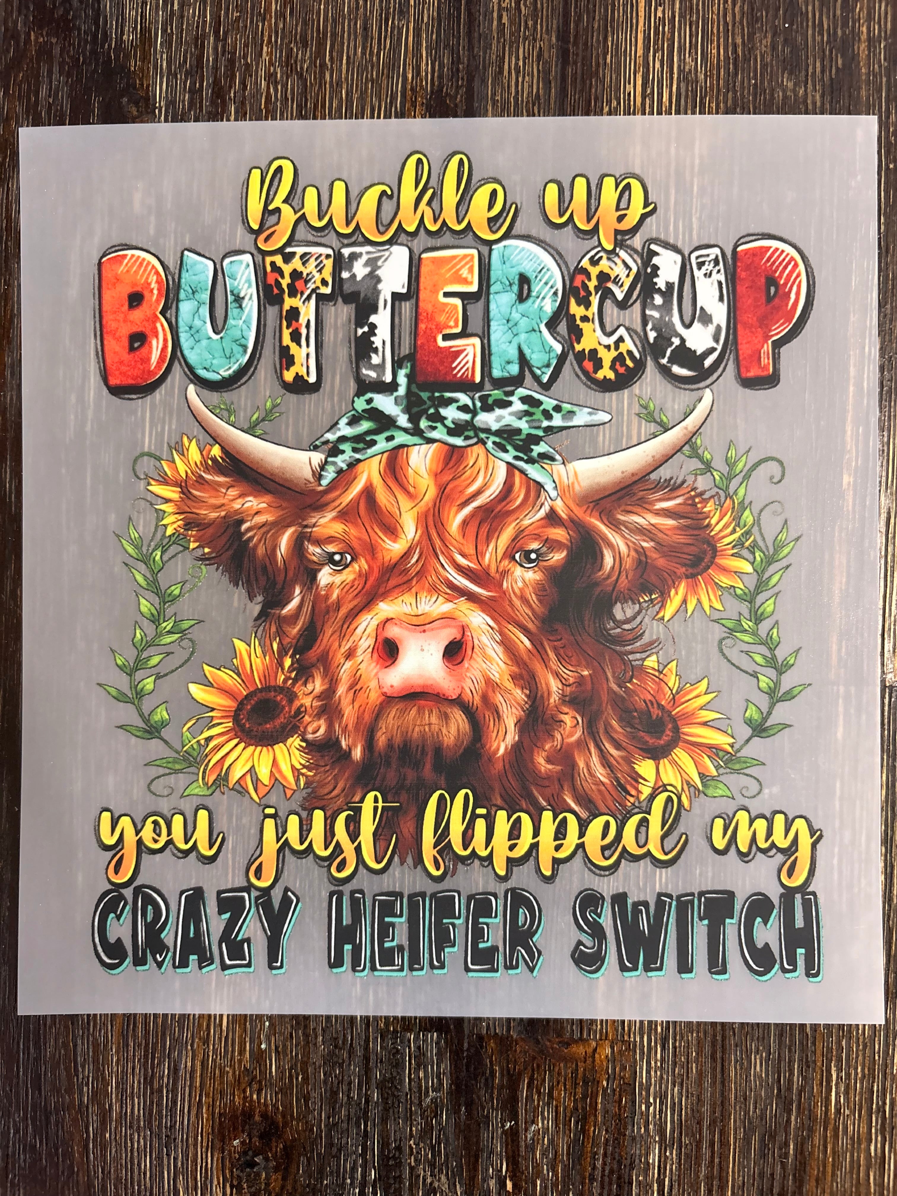 Highland Cow DTF Transfers