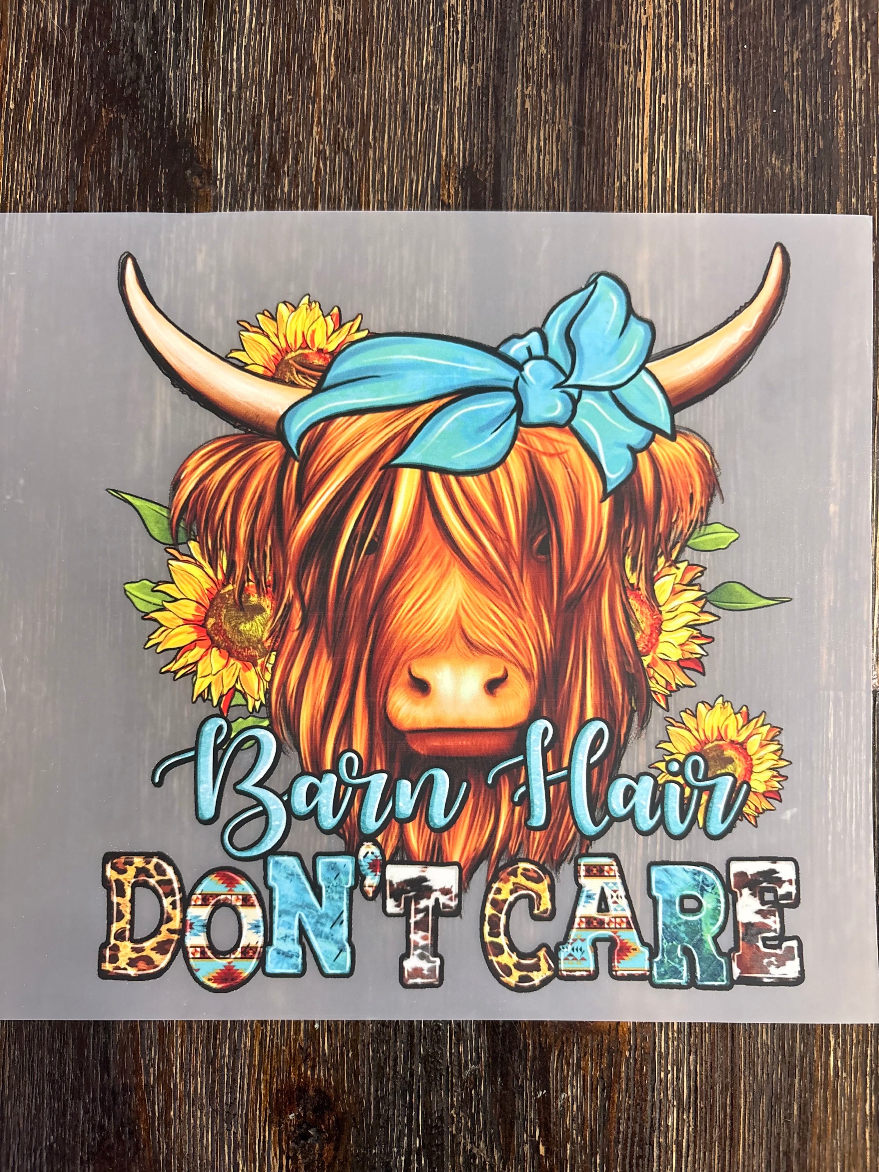 Highland Cow DTF Transfers