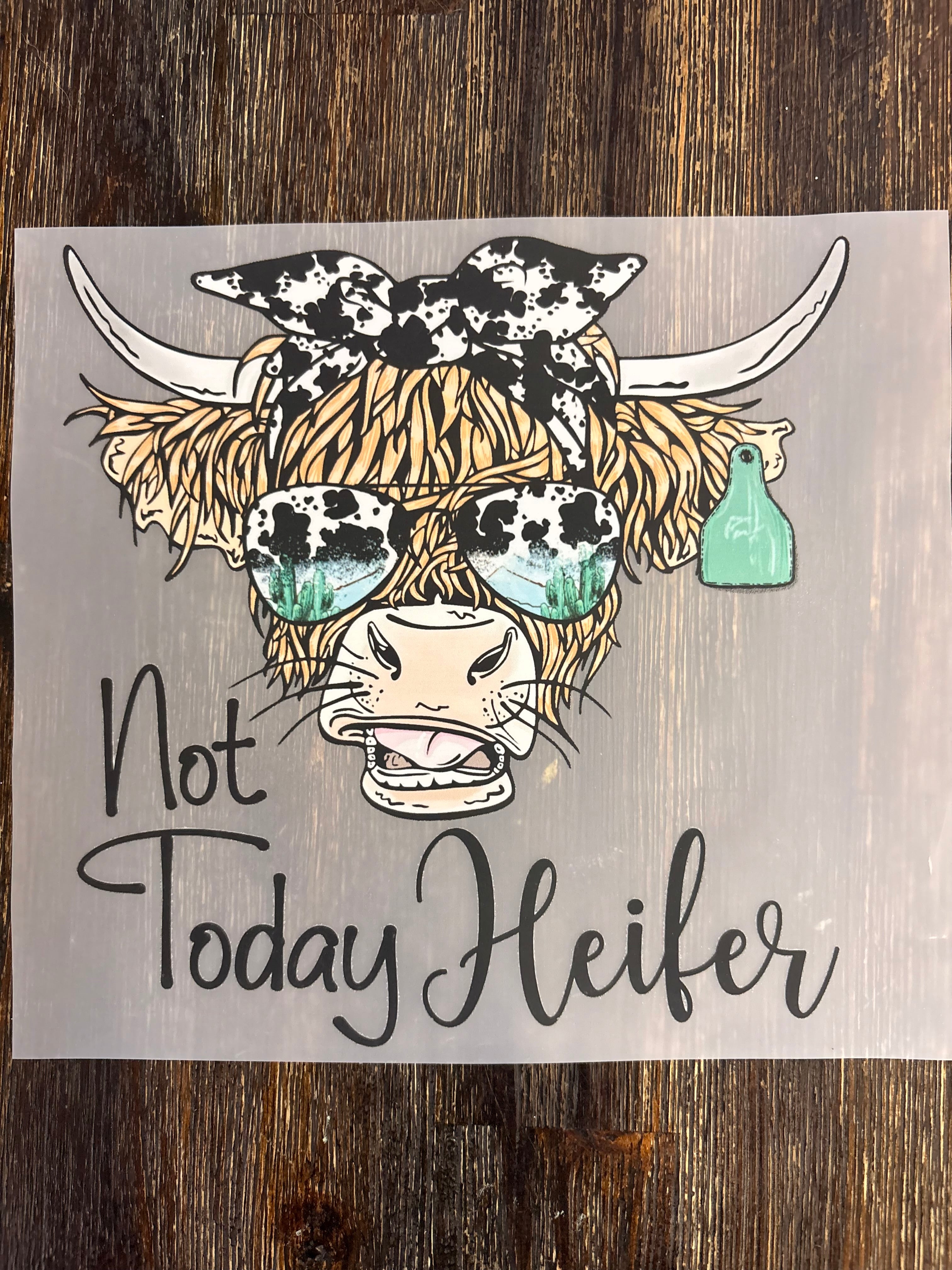 Highland Cow DTF Transfers