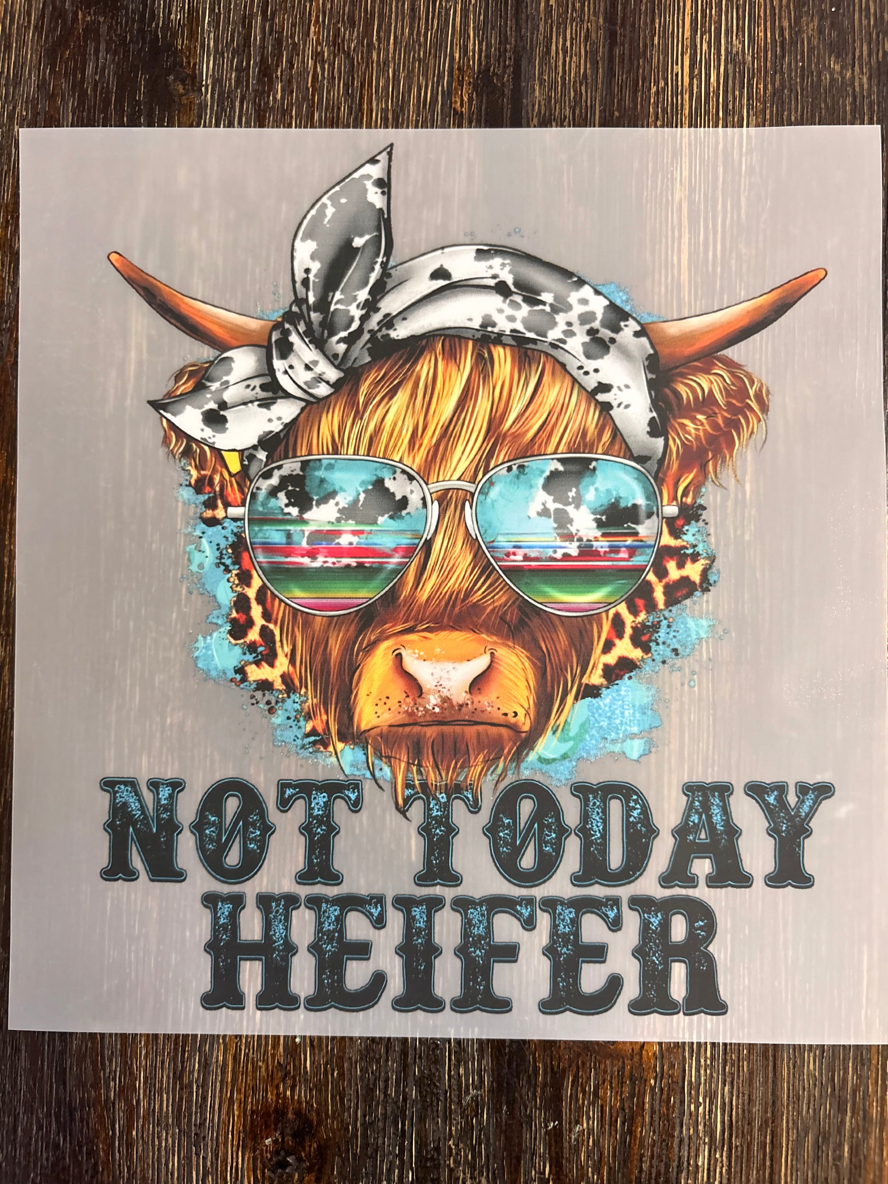 Highland Cow DTF Transfers